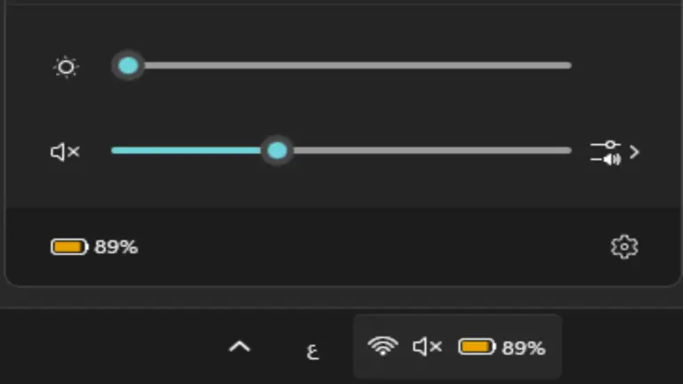 إظهار نسبة البطارية في ويندوز 10 و 11 على شريط المهام